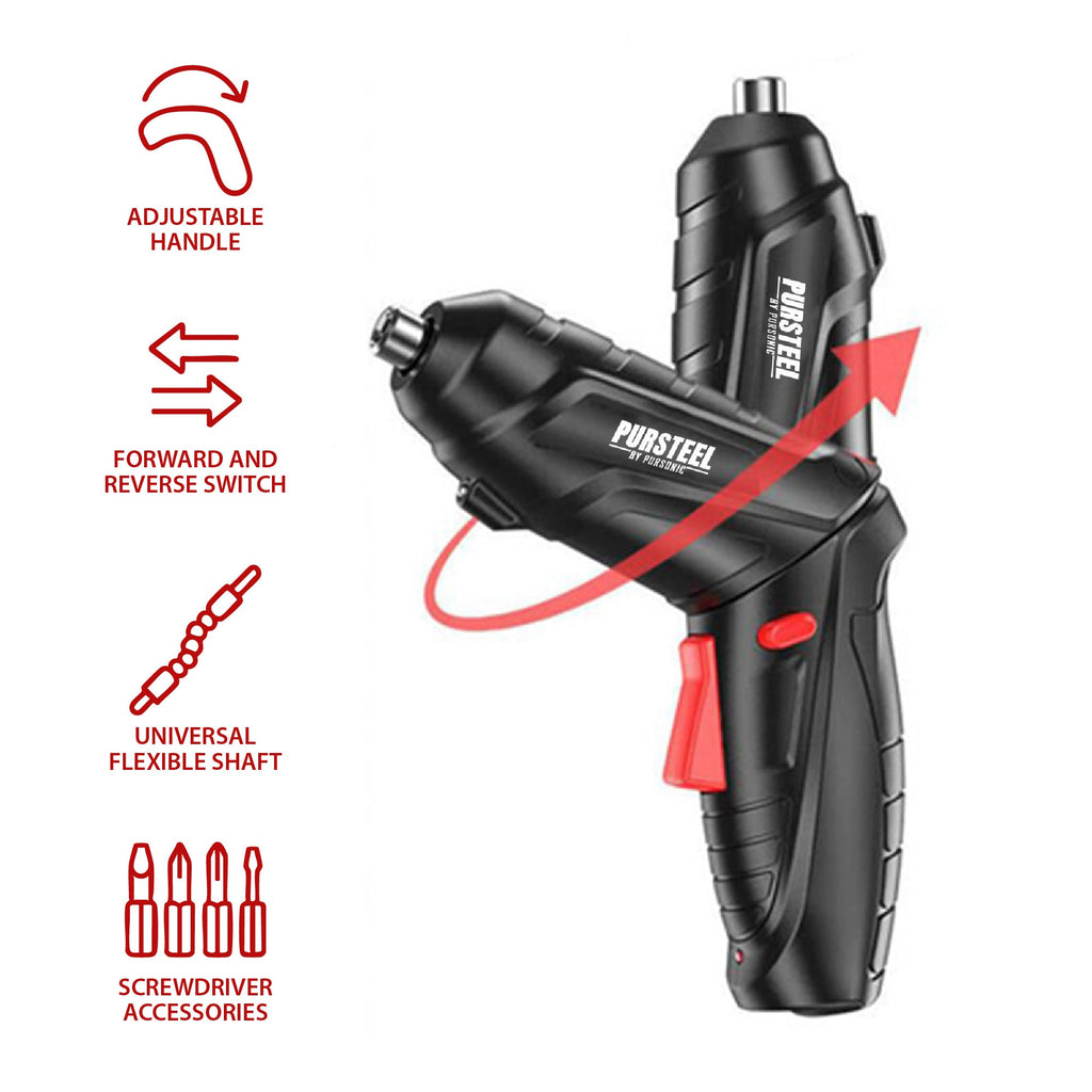 Home Project Power & Tool Set: Rechargeable Electric Screwdriver, 9-Piece Handy Solutions Tool Set & 11-in-1 Multifunction Tool