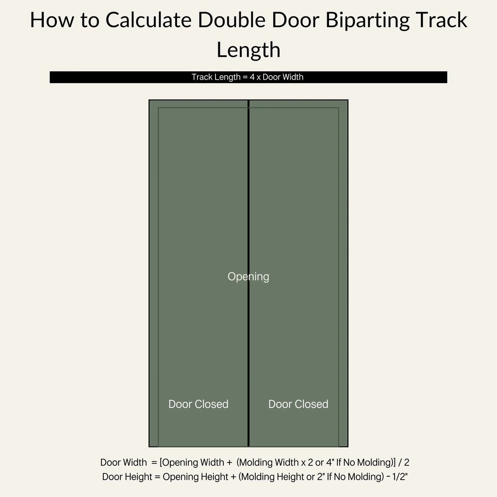 Straight Strap Cabinet Barn Door Hardware Kit | Brushed Nickel