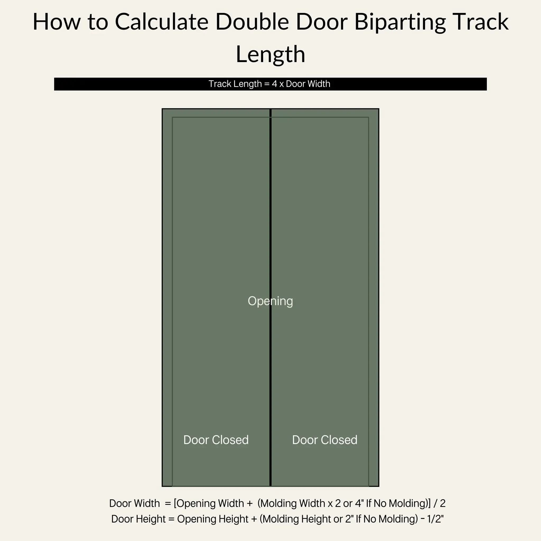 Straight Strap Cabinet Barn Door Hardware Kit | Brushed Nickel
