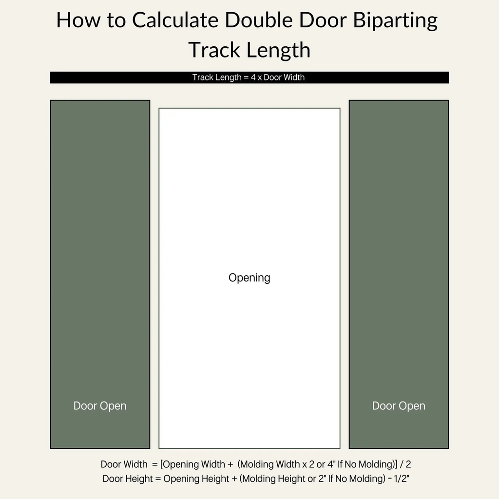 Straight Strap Cabinet Barn Door Hardware Kit | Brushed Nickel