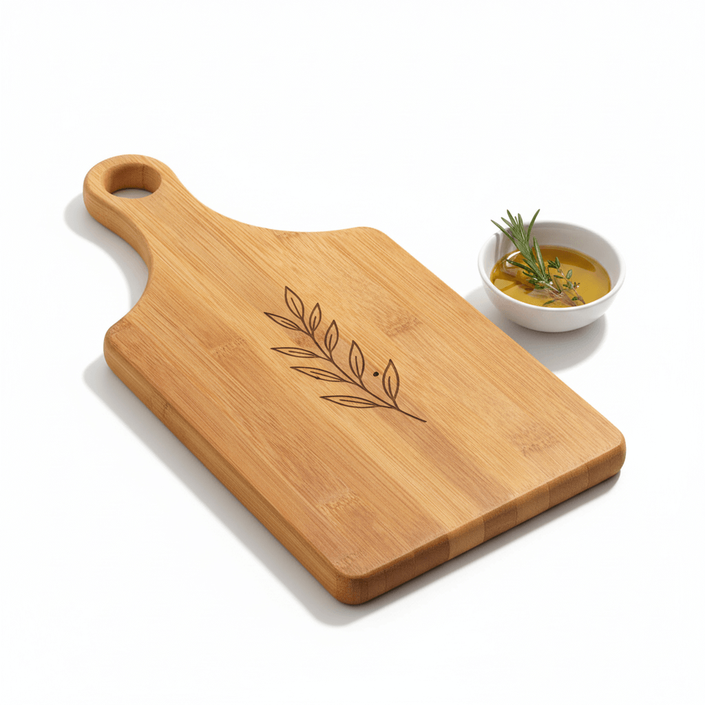 personalized bamboo paddle cutting board with Personalized Engraving