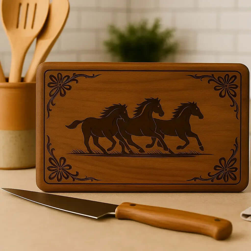 Wooden cutting Board with customize engraving